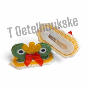 Kikkerhaarspeld met kroon