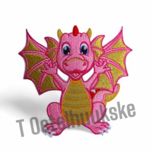 Oeteldonk embleem draakje roze