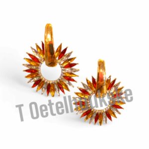 Oeteldonkse strass oorbellen ster