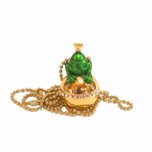 Kikkerketting met goude bal