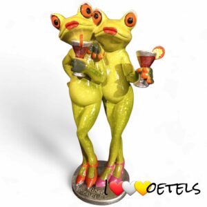 2 dames kikkers met coctail
