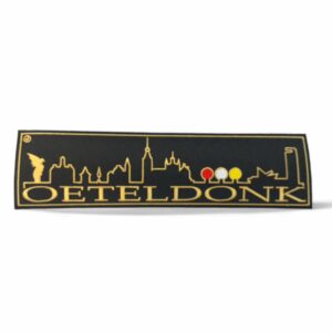 Oeteldonk rugembleem skyline zwart