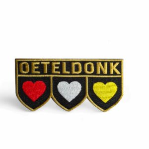 Oeteldonk embleem punten met 3 harten