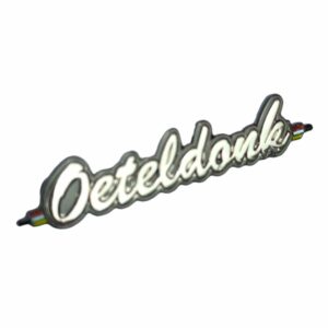Oeteldonks pinneke tekst zilver