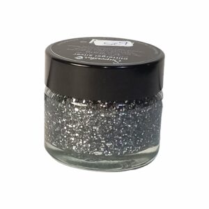 Glittergel zilver