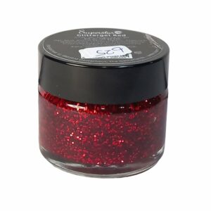 Glittergel rood