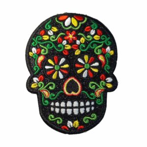 Oeteldonk embleem skull zwart