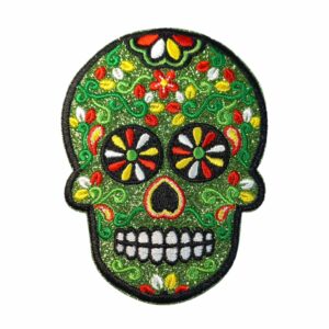 Oeteldonk embleem skull groen