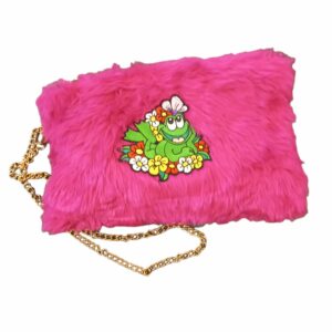 Oeteldonks tasje roze plush