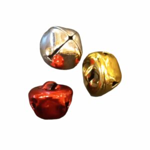 Belletjes rood, zilver, goud 3 stuks