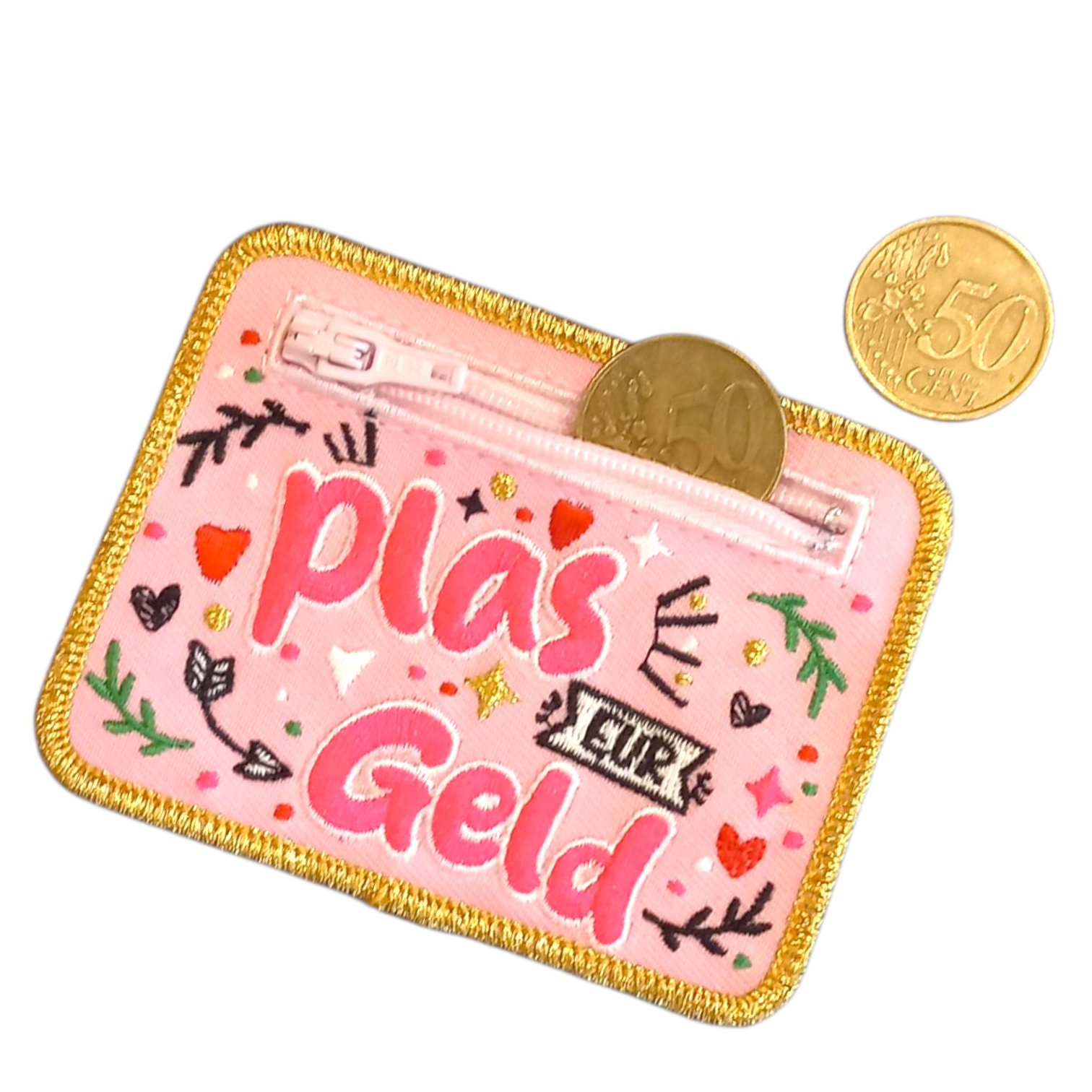 Oeteldonk embleem Plasgeld roze