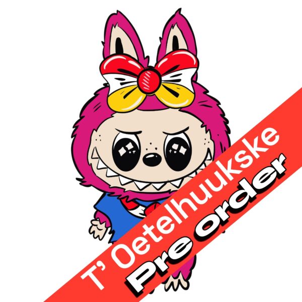 Oeteldonk embleem La-la-labubu roze