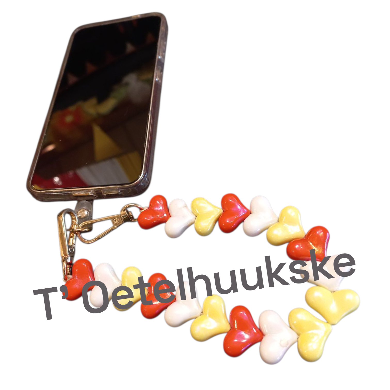 Oeteldonkse telefoon koord hartjes