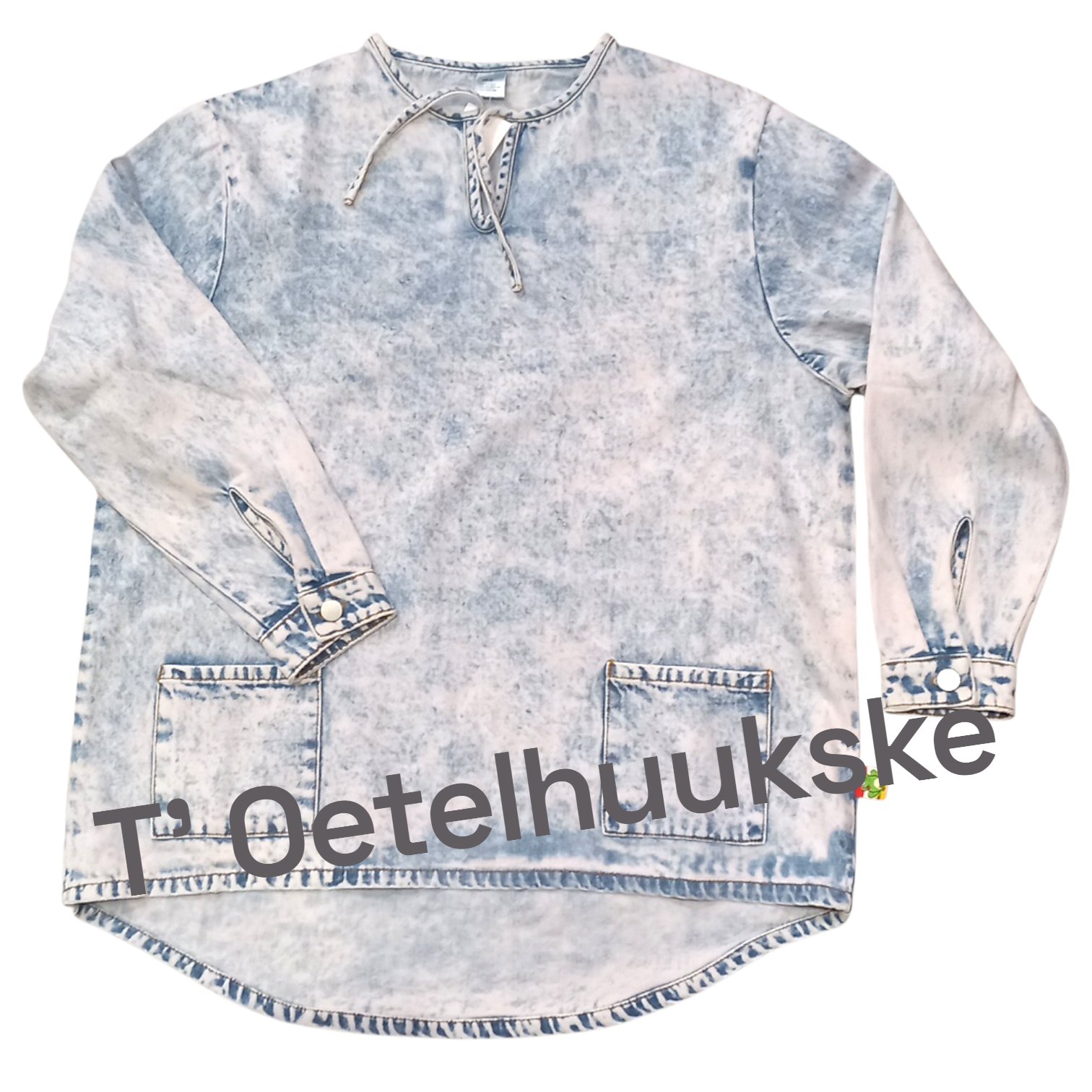 Oeteldonkse kiel denim stof lang