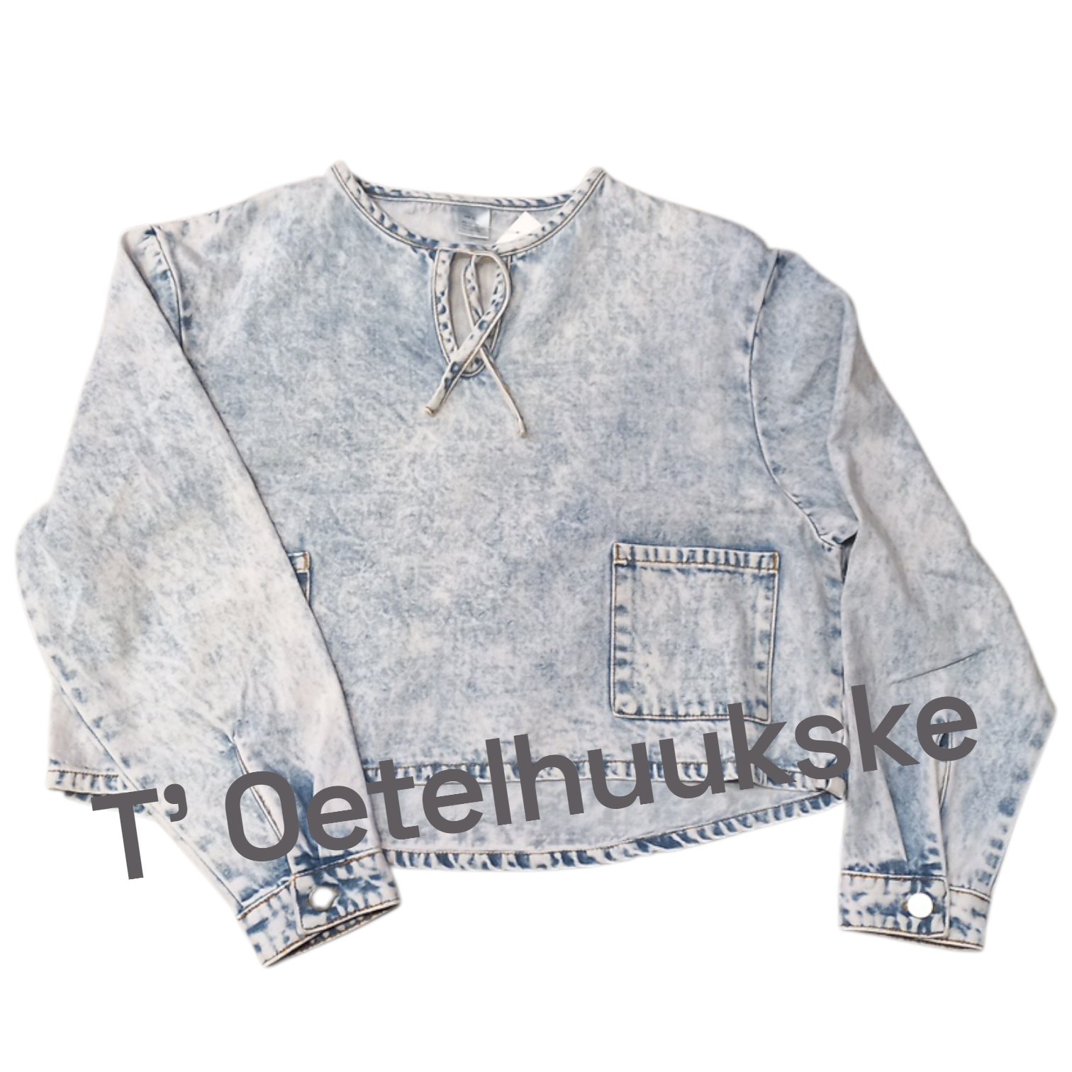 Oeteldonkse kiel denim stof kort