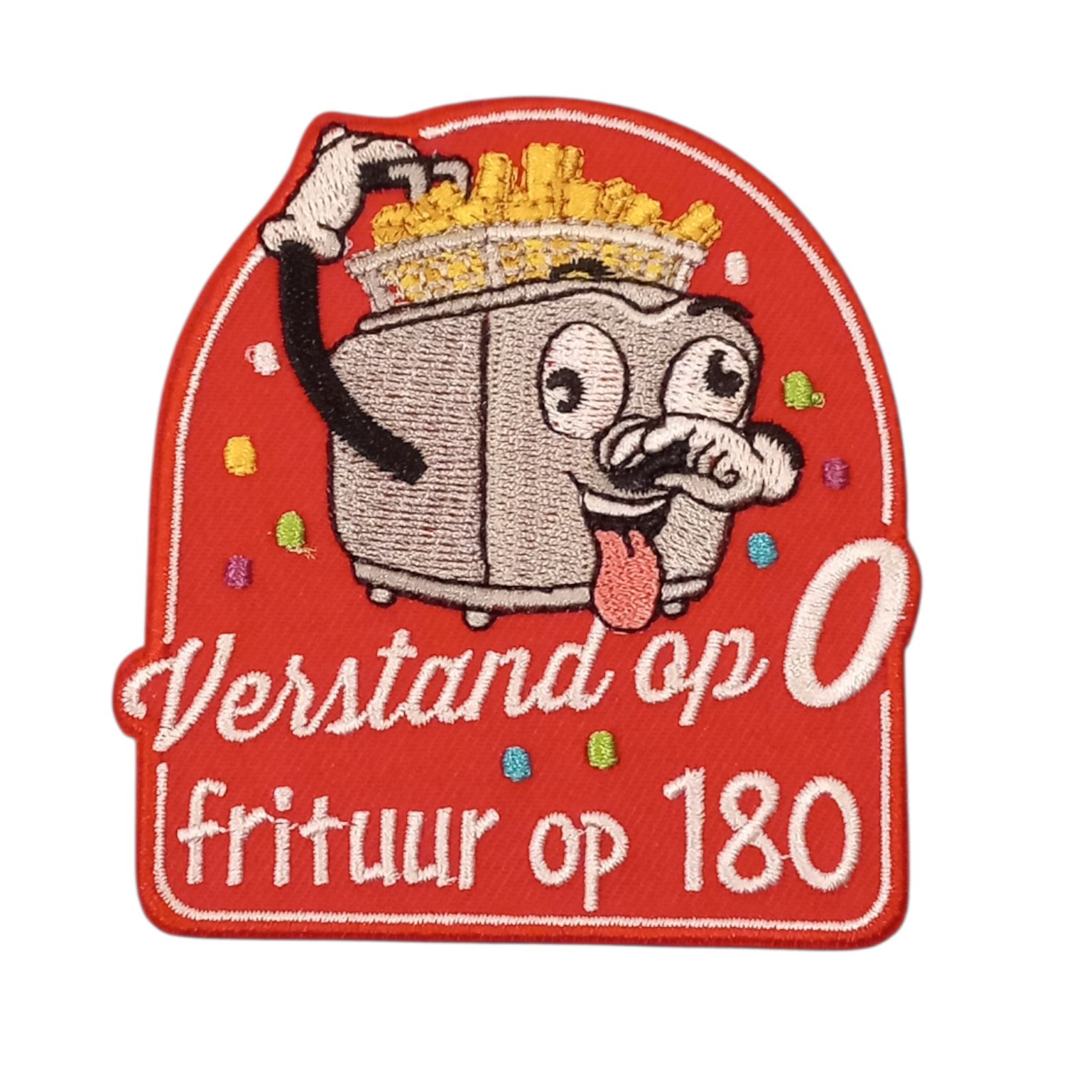 Oeteldonk embleem frituur op 180 grd