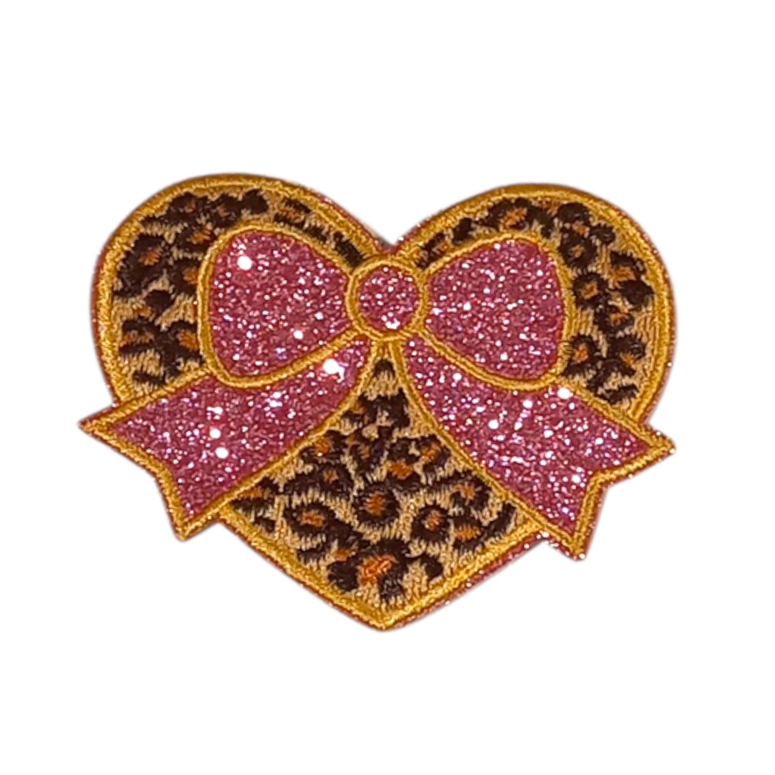 Oeteldonk embleem tijgerhart met roze strik