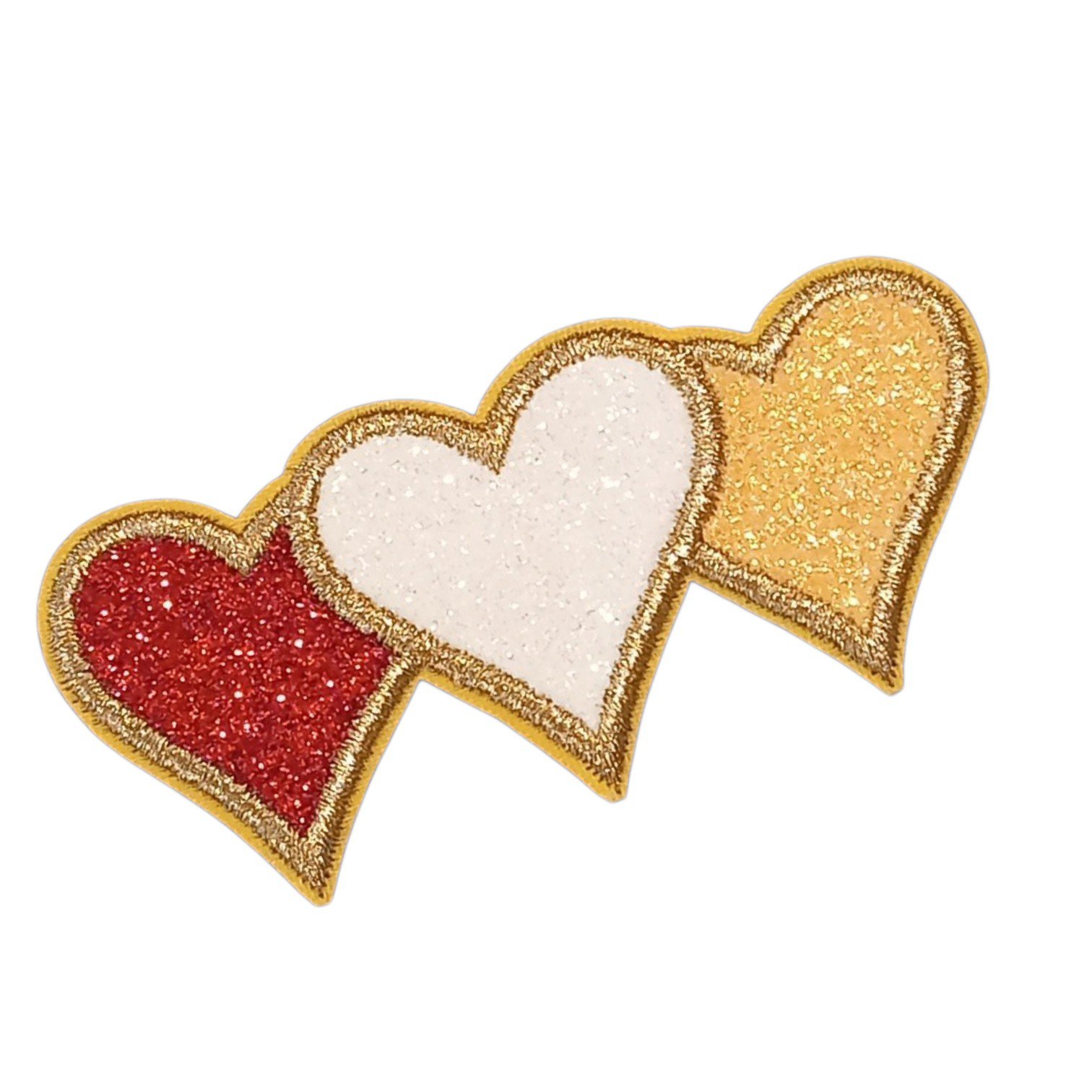Oeteldonk embleem glitter hartjes
