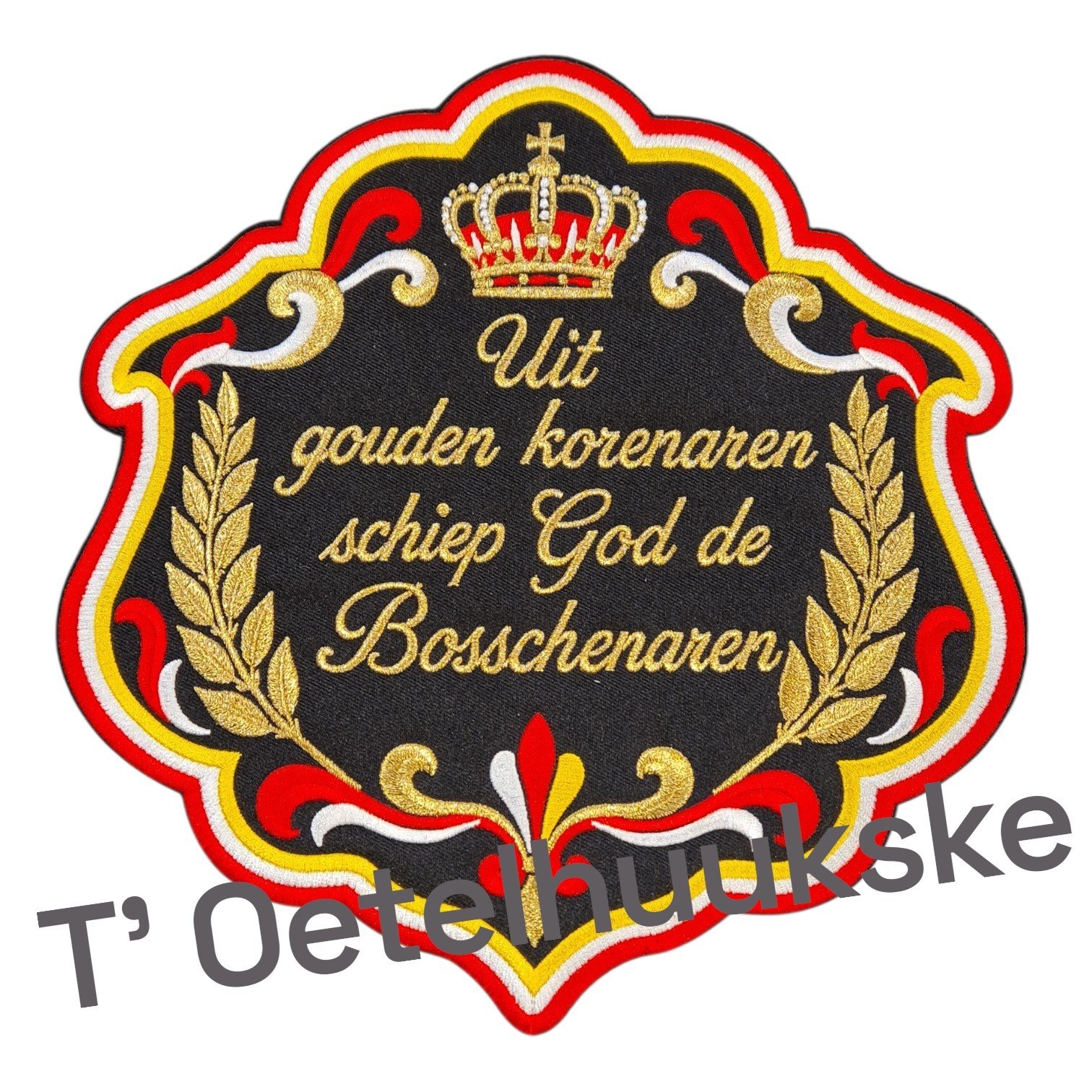 Oeteldonk rugembleem uit gouden..