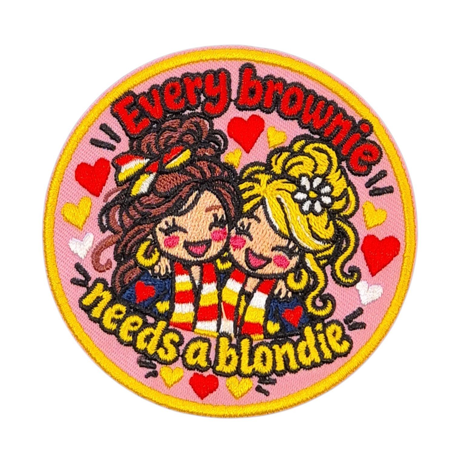 Oeteldonk embleem Every brownie needs a blondie